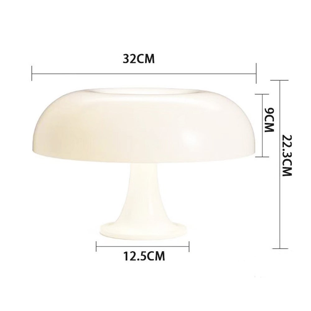 CCFR Lampe de Table LED Champignon, Lampe de Chevet pour Chambre, USB - Trois Couleurs Ajustables, 4 LED, Orange - 5