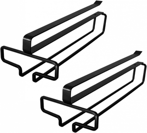 APS glass rail, 45 x 32 x 6 cm, portabicchieri di alta qualità in metallo cromato