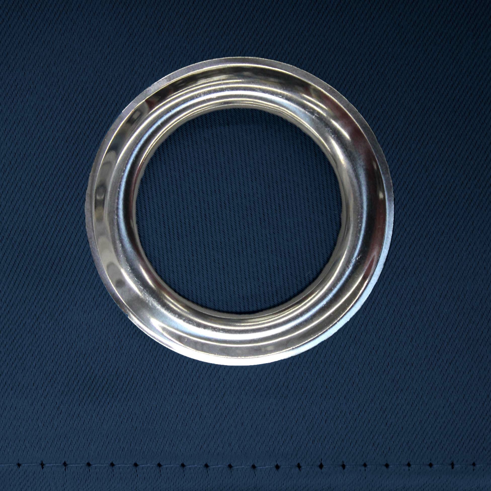 Rideau court obscurcissant 90 % adapté radiateur - Bleu Marine - 135x180 cm - Polyester - 5