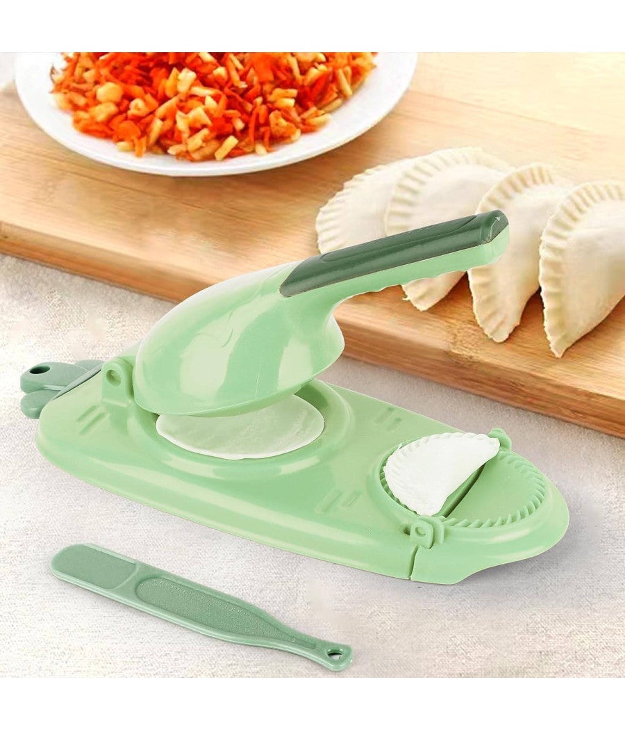 Stampo Per Baozi E Gnocchi Con Tagliapelle - Macchina Manuale Per Panini Al Vapore, 18 Cm, In ABS Alimentare, Pieghevole, Bianco/Nero - 2