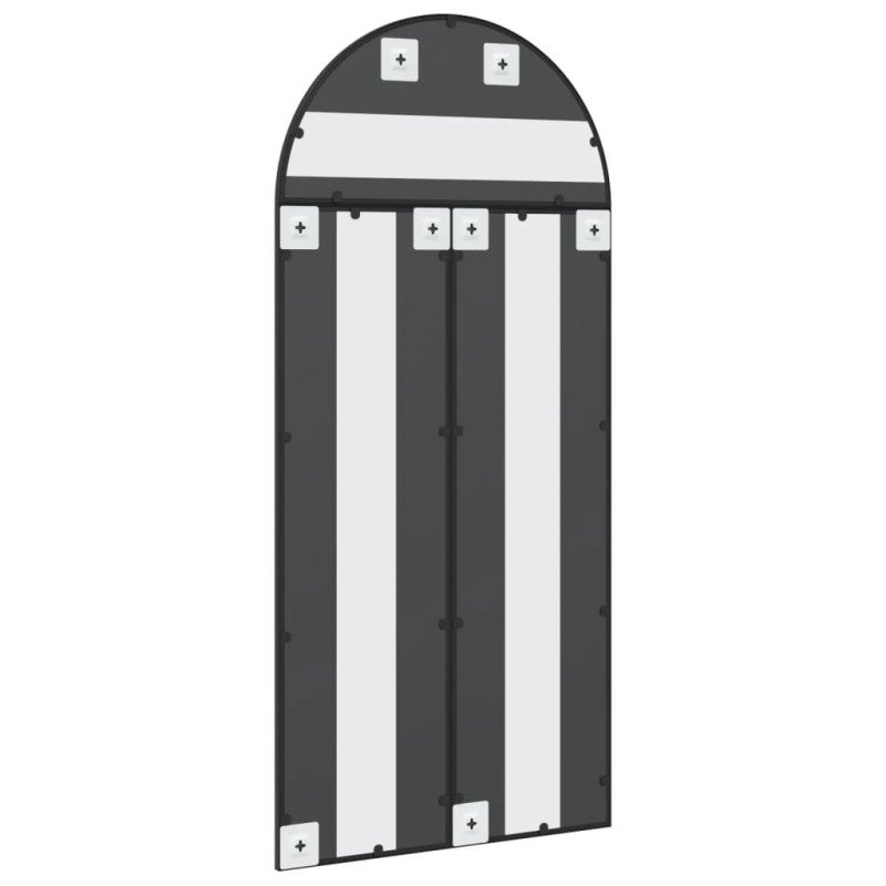 Miroir mural noir 60x130 cm arche fer - 5