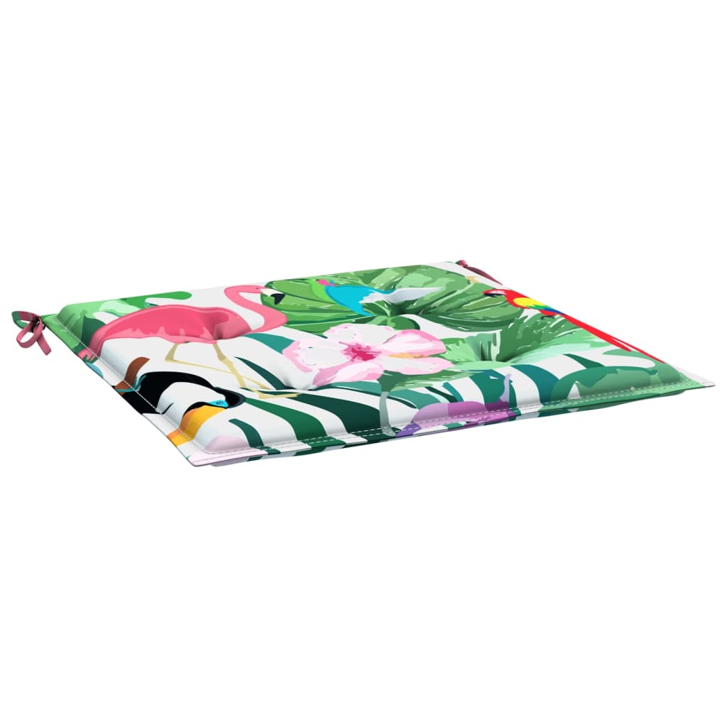 Coussins de chaise de jardin lot de 4 multicolore 40x40x3 cm - 4