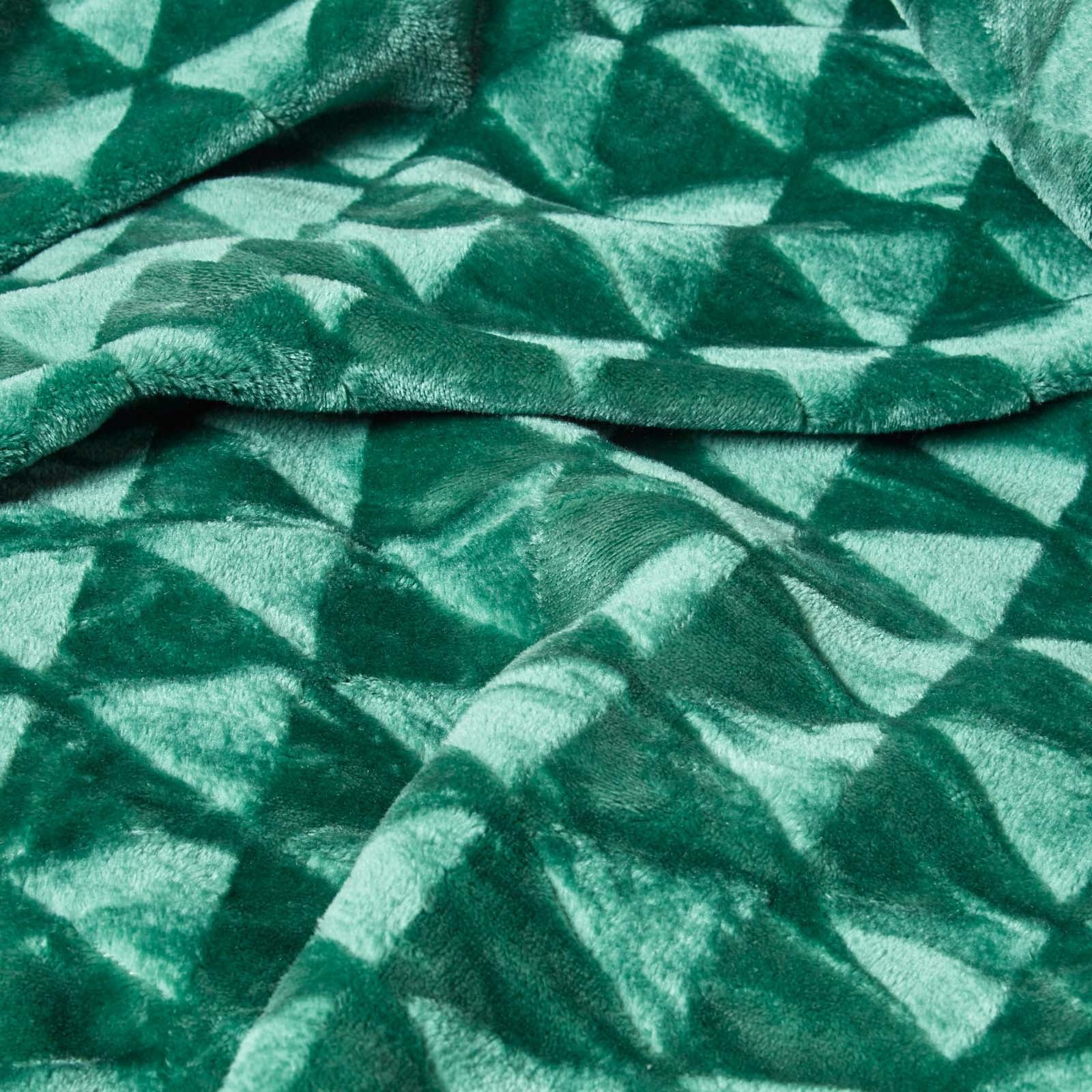 Homescapes Plaid polaire Vert et revers sherpa, 200 x 230 cm - 4