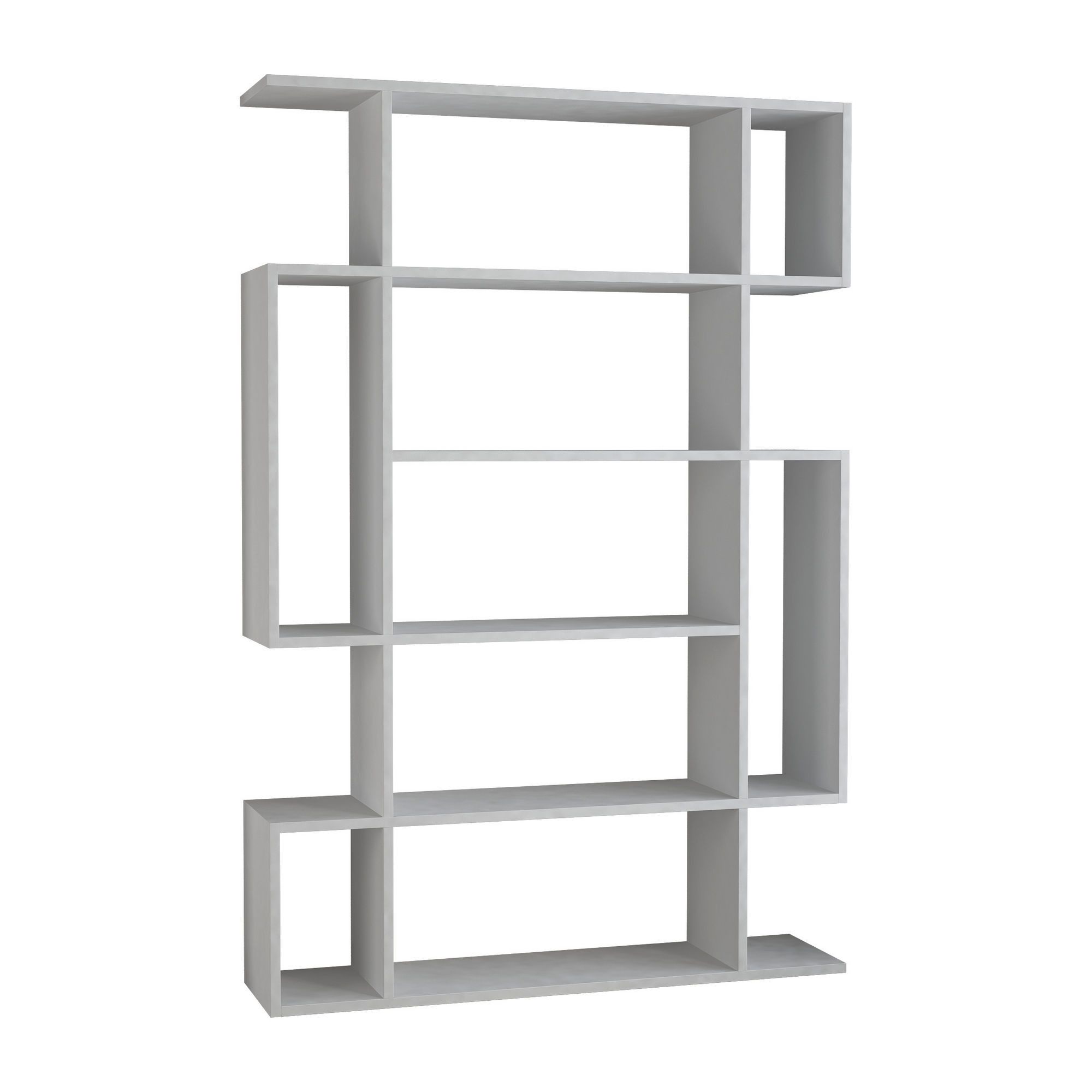 Biblioteca MITO, alb, PAL melaminat, 109x26x161 cm