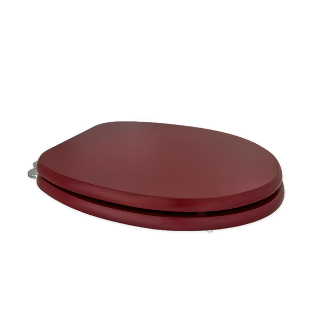 Tablette de siège de toilette universelle de couleur bordeaux mat