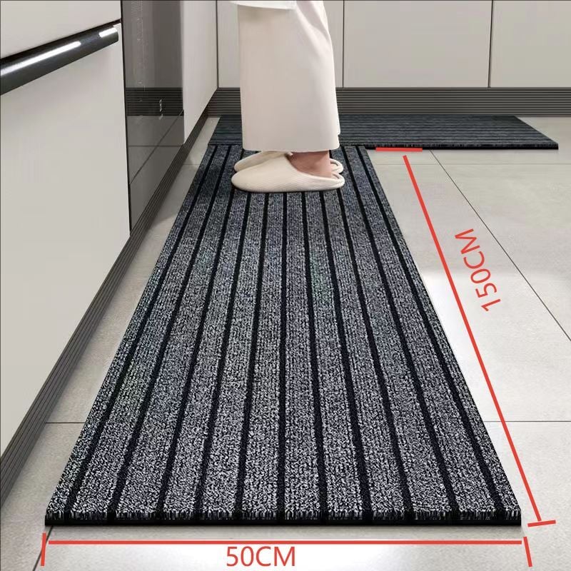 Tapis Couloir Long Moderne Motif Abstrait - Tapis De Passage à Poil Court - Tapis Entree