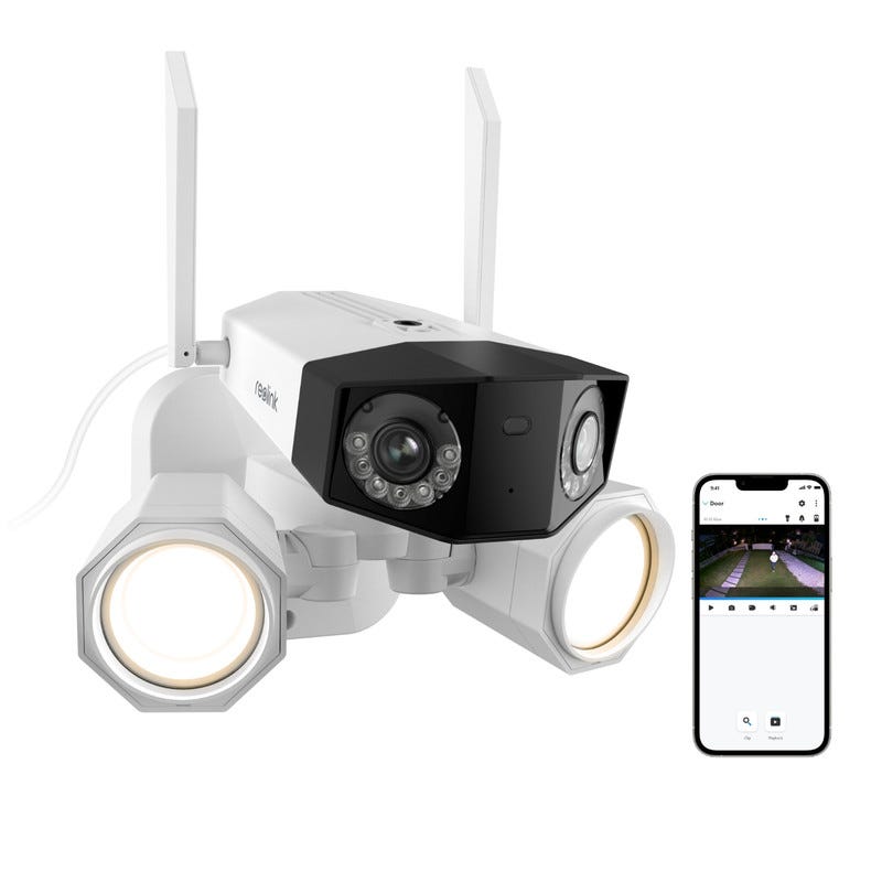 Cam ra De Surveillance 4K Panorama 180 Double Objectif WiFi cam-ra-de-surveillance-4k-panorama-180-double-objectif-wifi
