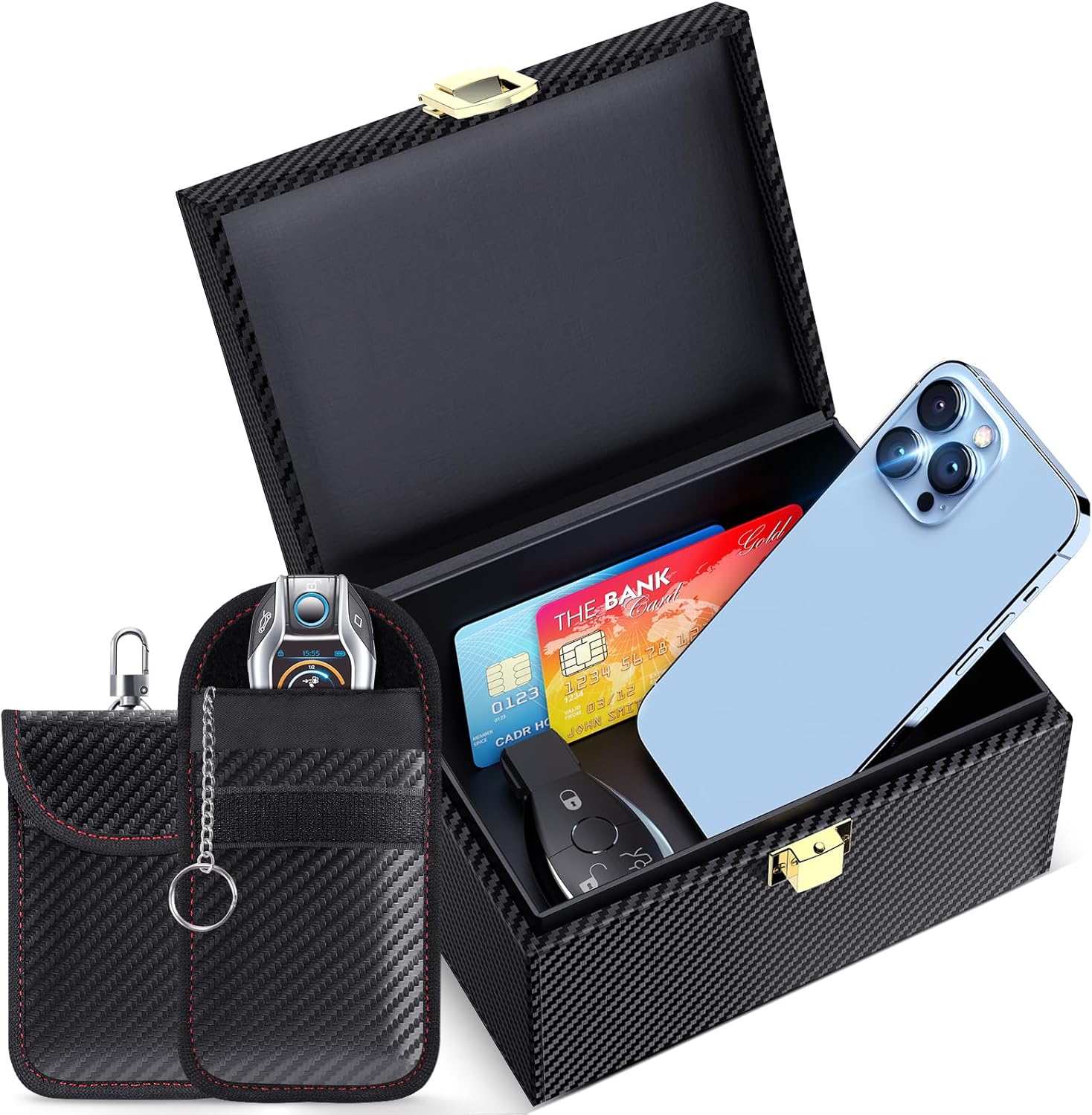 Funda antirrobo para llaves de coche con dispositivo de bloqueo RFID ...