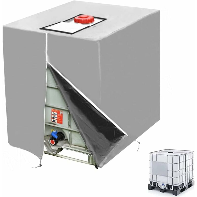 Bache pour Cuve 1000L IBC,210D Réservoir d'eau Couvercle,Anti UV