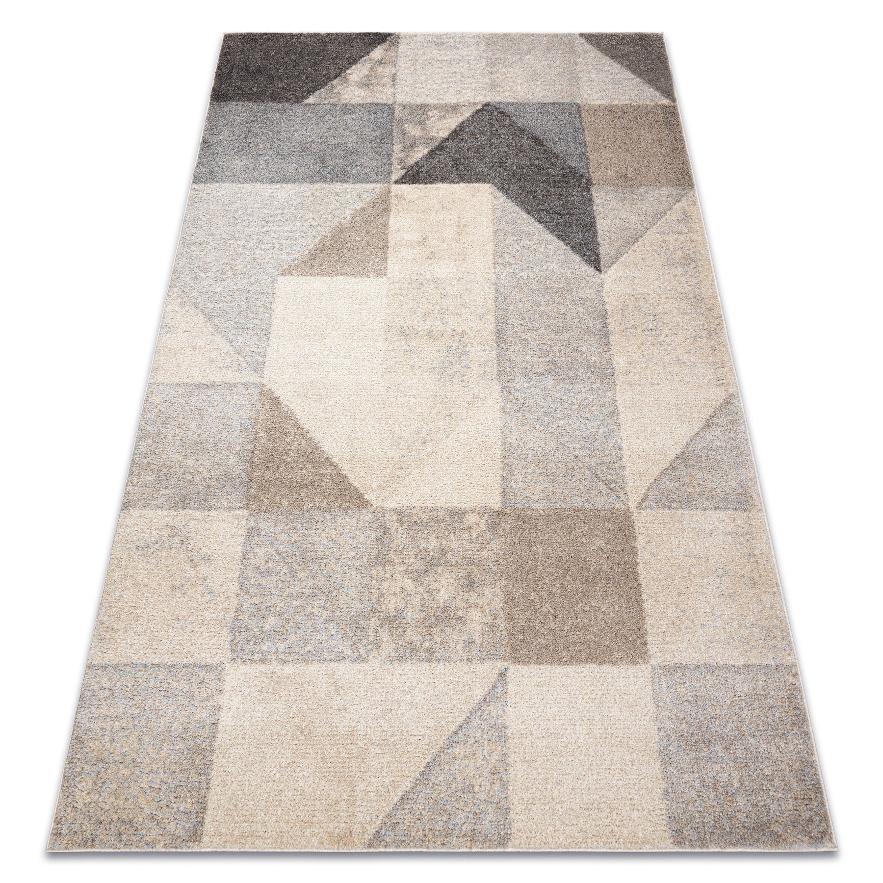 Dywan FUSION 9777 krem / beż - Geometryczny, nowoczesny, abstrakcyjny 280x370 cm