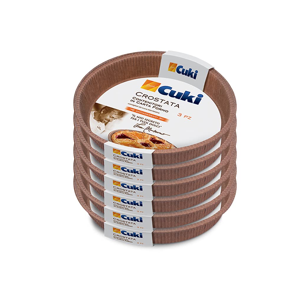 Contenitori Carta Forno Cuki Per Crostate - Ø20,6cm Antiaderenti, Confezione Da 3 - Foto 2