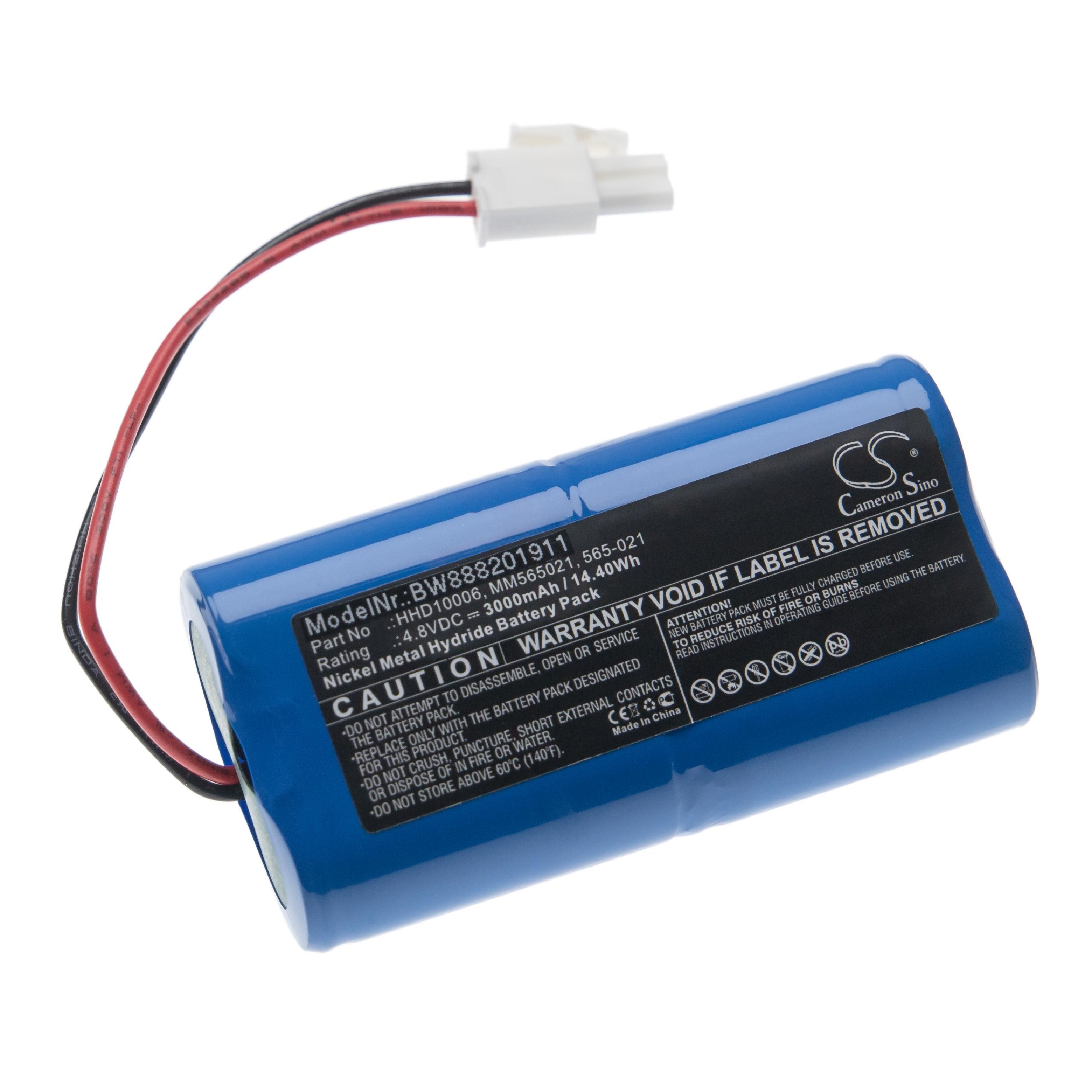 vhbw Batterie compatible avec DynaTrap H-SC3000X4 pièges à moustiques, lampe anti-insecte (3000mAh, 4,8V, NiMH) - 3