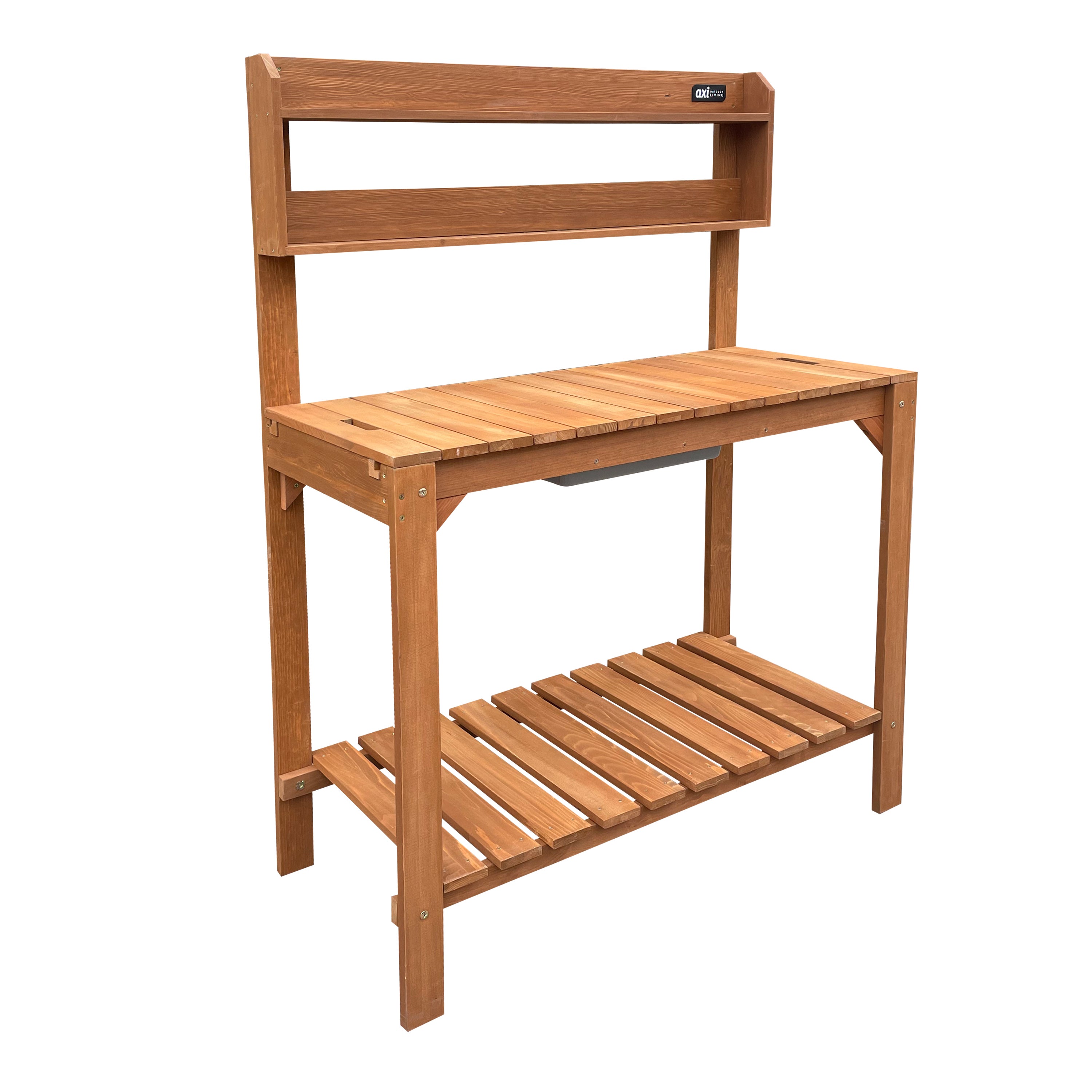 Axi Table De Rempotage, Avec Plan De Travail Coulissant, Marron - 100 X 46 X 140 Cm| Table De Jardinage Fsc 100 % Bois De Pruche - Espace De - 3