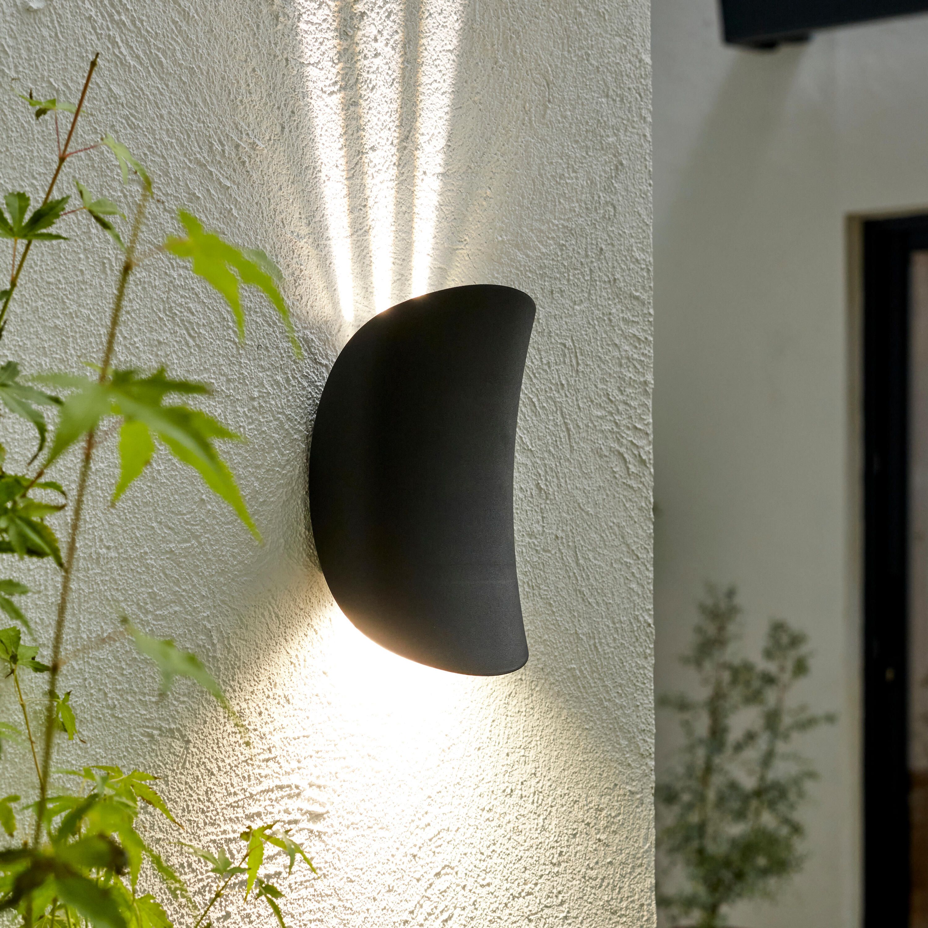 Kinkiet zewnętrzny LED COROGNE - 1300 LM - 4000 K - Czarny - Aluminium - Plastik - INSPIRE