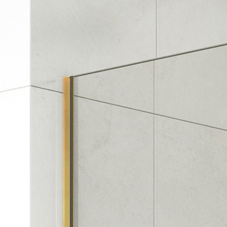 Parete fissa per doccia SCREEN Oro Decorato 96,5-98 cm (Include braccio di supporto) - 2