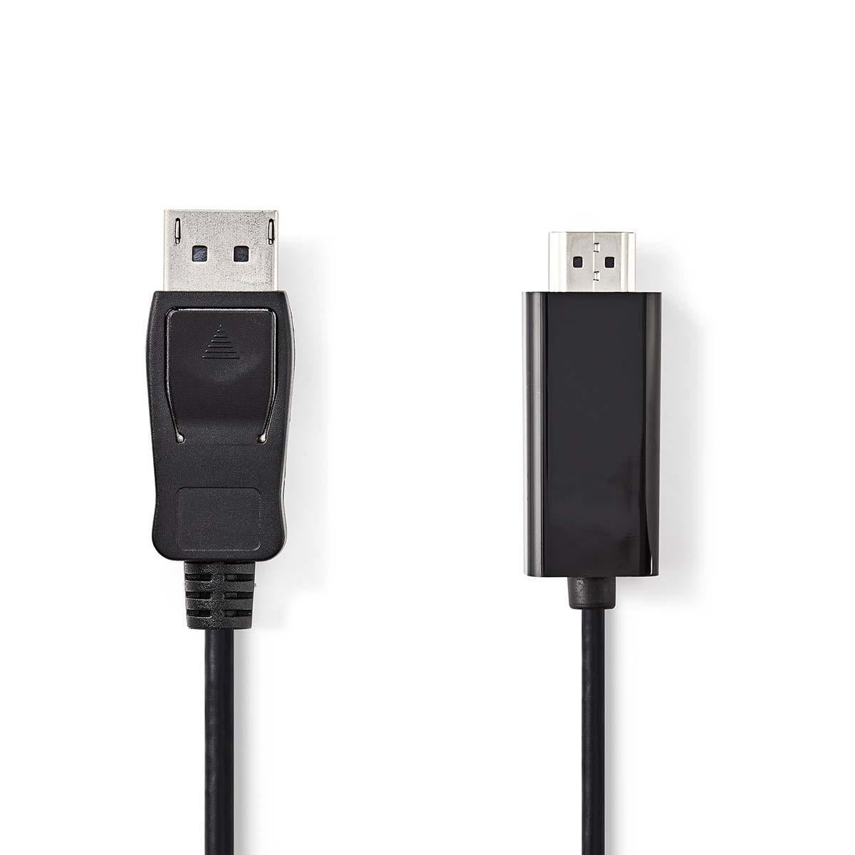 Nedis Cavo DisplayPort 1.2 Maschio-maschio 2m - Audio Digitale Toslink Incluso - Collegamento PC Monitor
