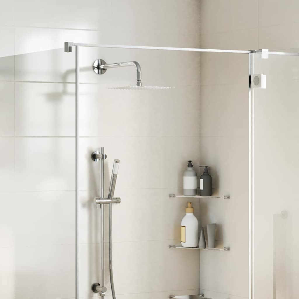 Soffione doccia a pioggia in acciaio inox 304 quadrato 25x25 cm | Leroy Merlin
