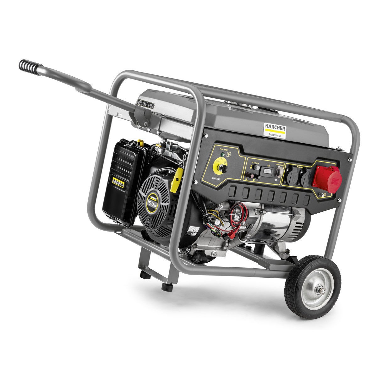 Groupe électrogène 7kW triphasé 400V moteur à essence 4 temps 25L PGG 8/3 Karcher - 2