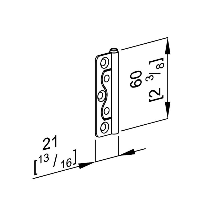 Charnière 25 Kg pour SLID'UP 140 - 4