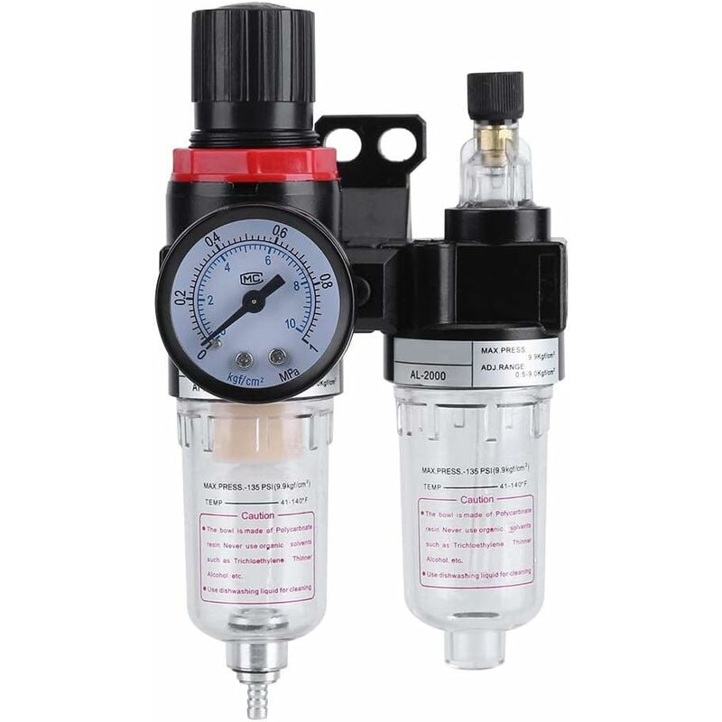 Séparateur Eau/huile Pour Compresseur Air Haute Pression 30MPA (4500PSI) - Connexion 8mm, Aluminium Alliage - Pour Plongée, Air Propre