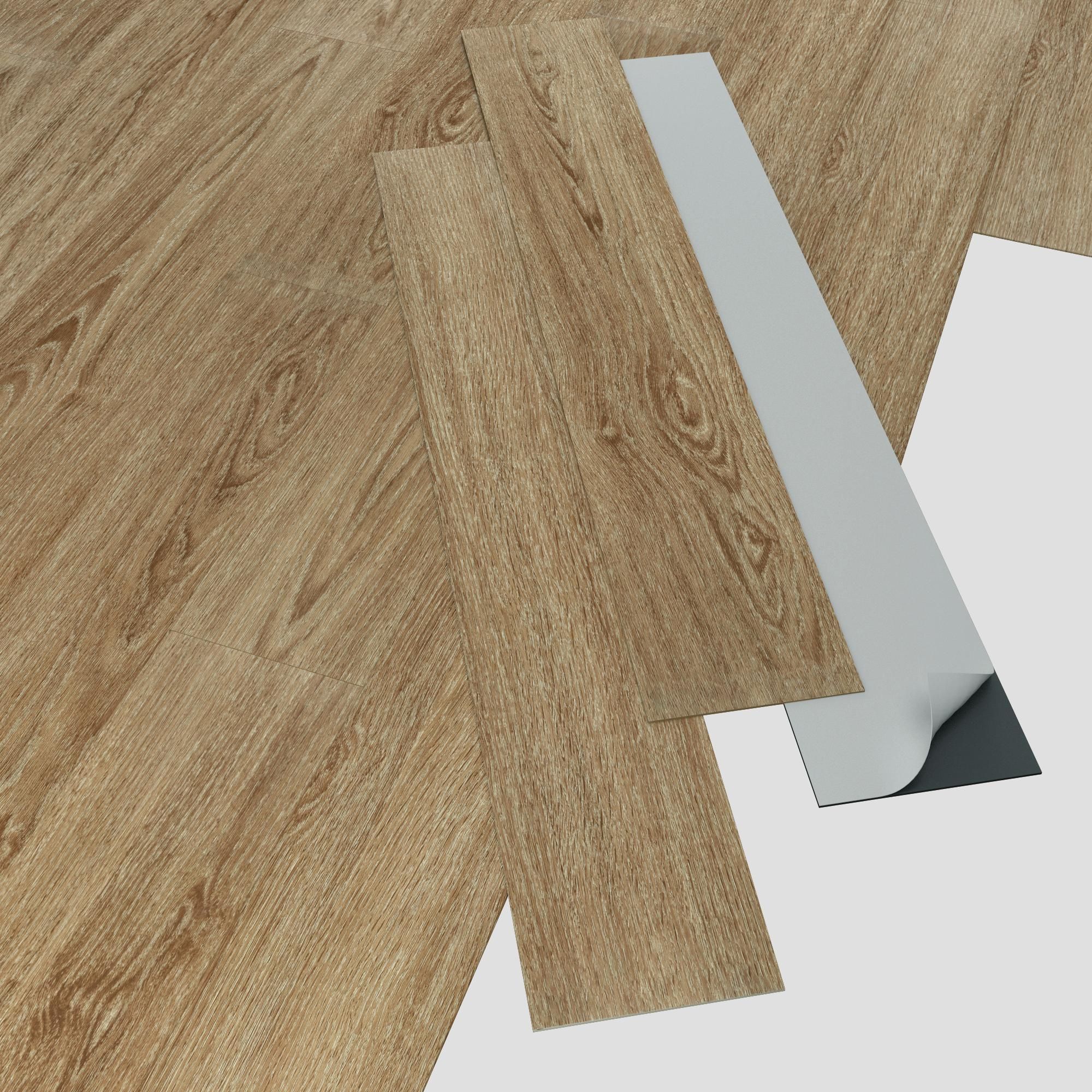 ARTENS - Échantillon de lame PVC - 28 x 15 cm - Sol PVC adhésif SADEMA - MEDIO - Effet bois naturel - Epaisseur 2 mm - Classe 21 - 6