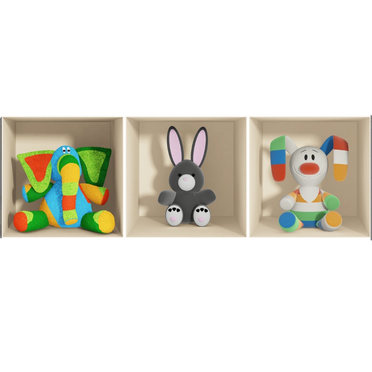 Pegatina de 3d toys - adhesivo de pared - revestimiento sticker mural decorativo - 30x90cm