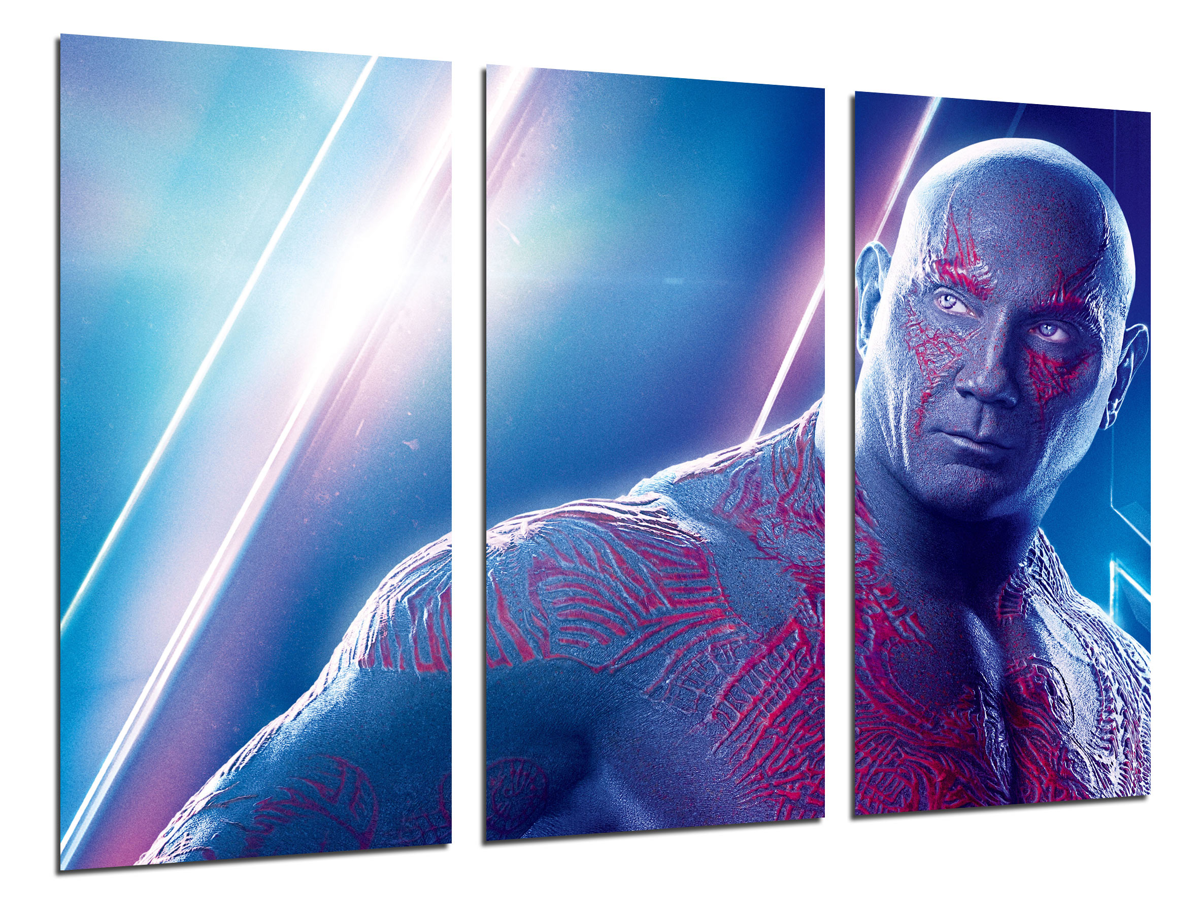 Set cuadros peliculas superheroes, drax el destructor, los vengadores la guerra infinita, impresión digital sobre madera