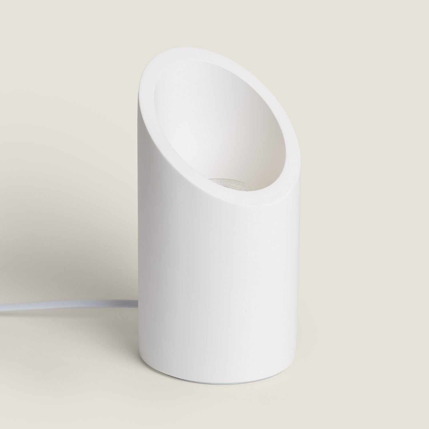Ledkia - Lámpara de Mesa Yeso Rise Uplighter, Blanco, Yeso, IP20, 0.0lm ...