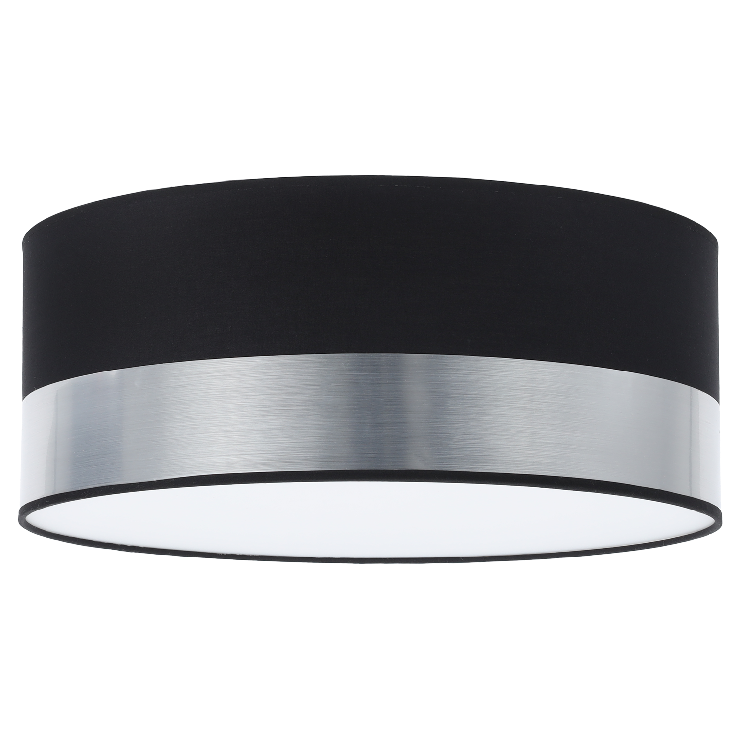 Lampa sufitowa wisząca Elegance glamour 1xE27 abażur plexi 40cm srebrny/czarny Light Home LH