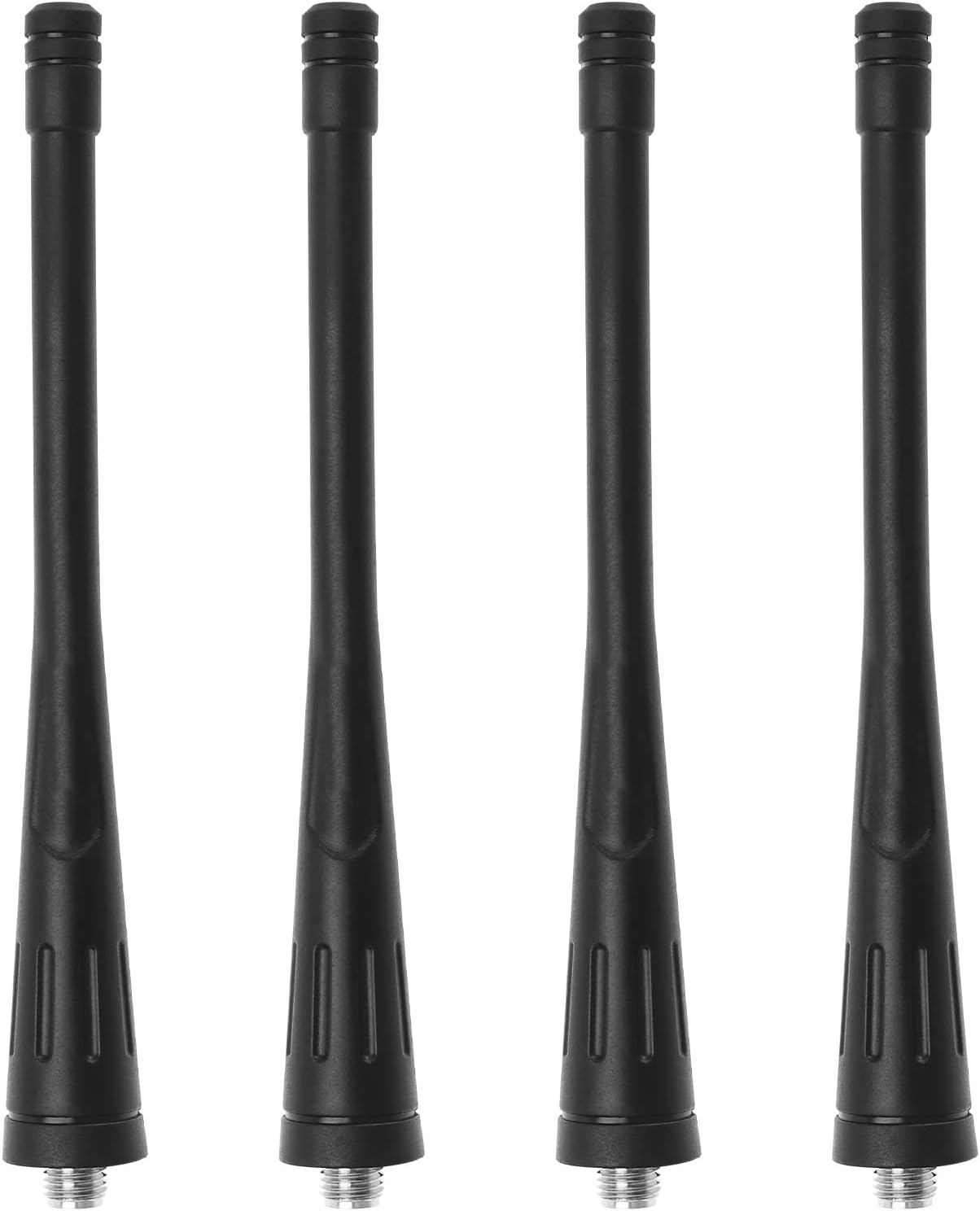 Lot De 4 Antennes UHF 400-480 MHz SMA-Femelle - Compatibles Baofeng BF-888S / BF-777S / BF-666S - 11,5 Cm 50 Ohm