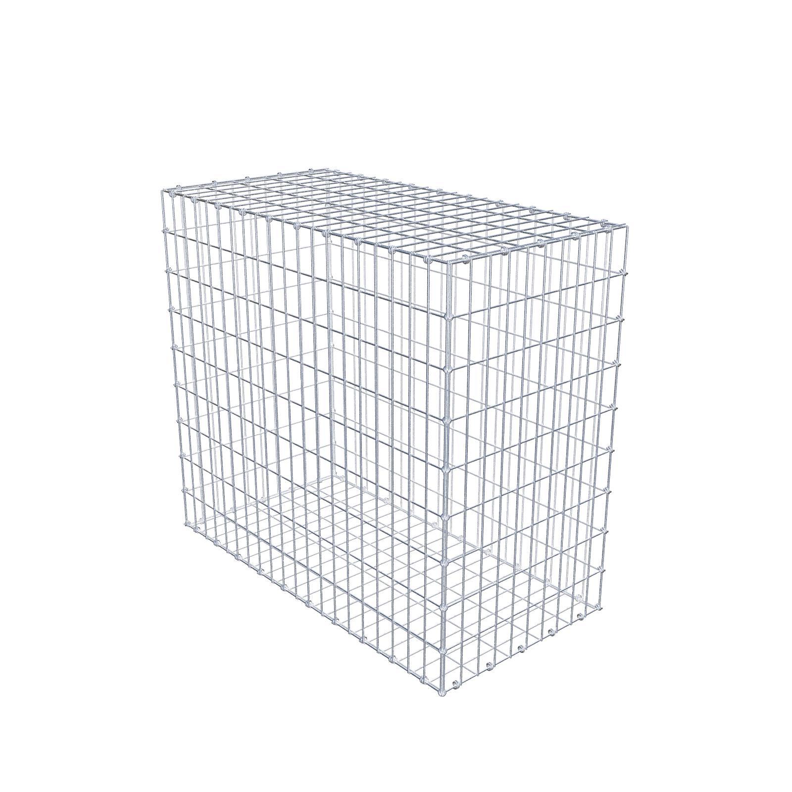Gabion 100 cm x 90 cm x 50 cm (dł. x wys. x gł.), rozmiar oczek 5 x 10 cm, pierścień spiralny