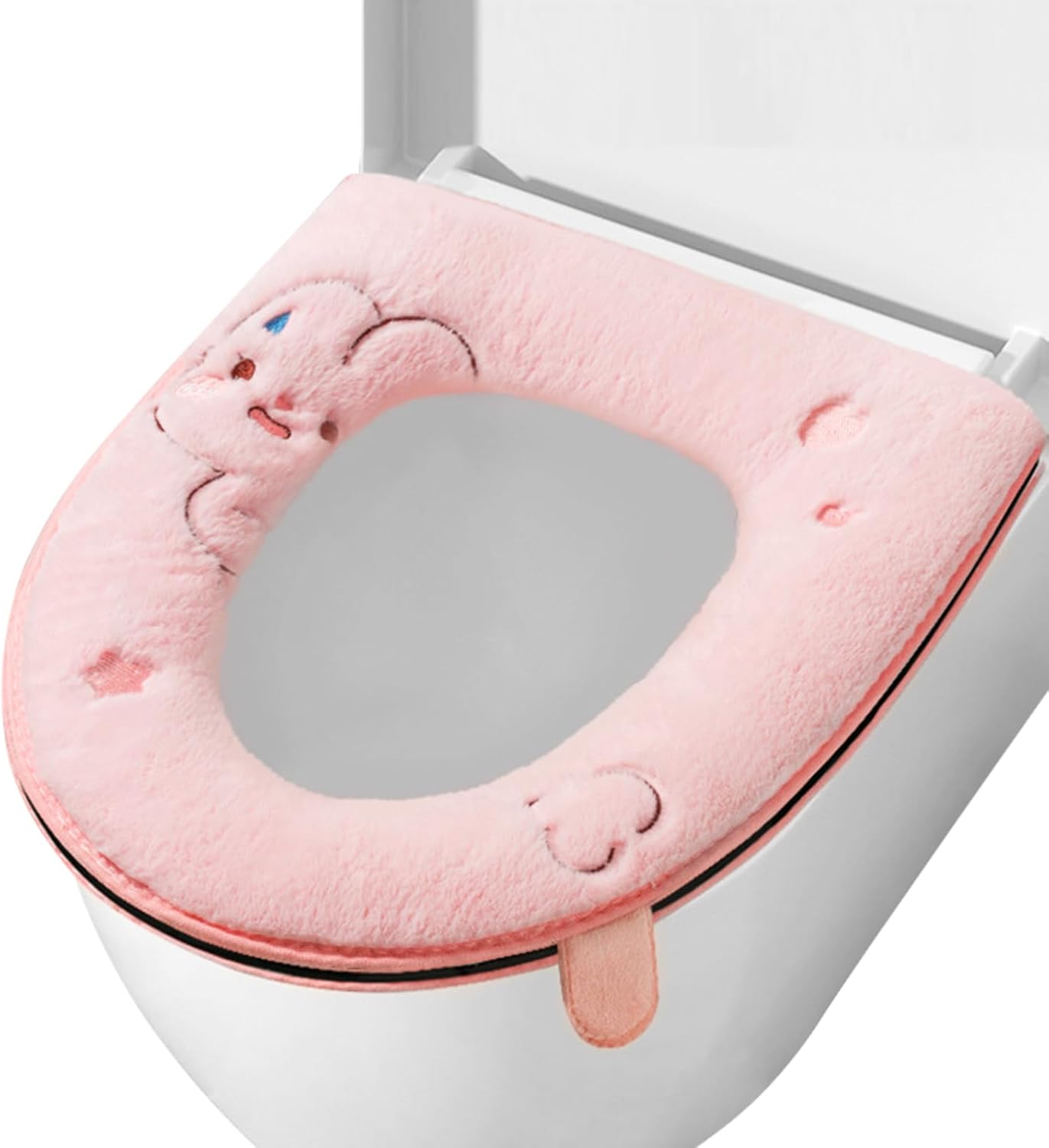 Zestaw 3 poliestrowych pokrowców na deskę sedesową – miękkie, ekologiczne, łatwe do prania i zdejmowane poduszki