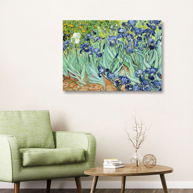 Svuotatasche Van Gogh Iris - Metallico, Multicolore, 21x14x1 Cm - Foto 7