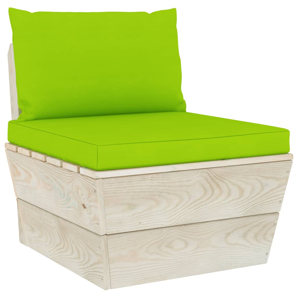 Maison exclusive - cojines para palets 2 unidades tela oxford verde claro
