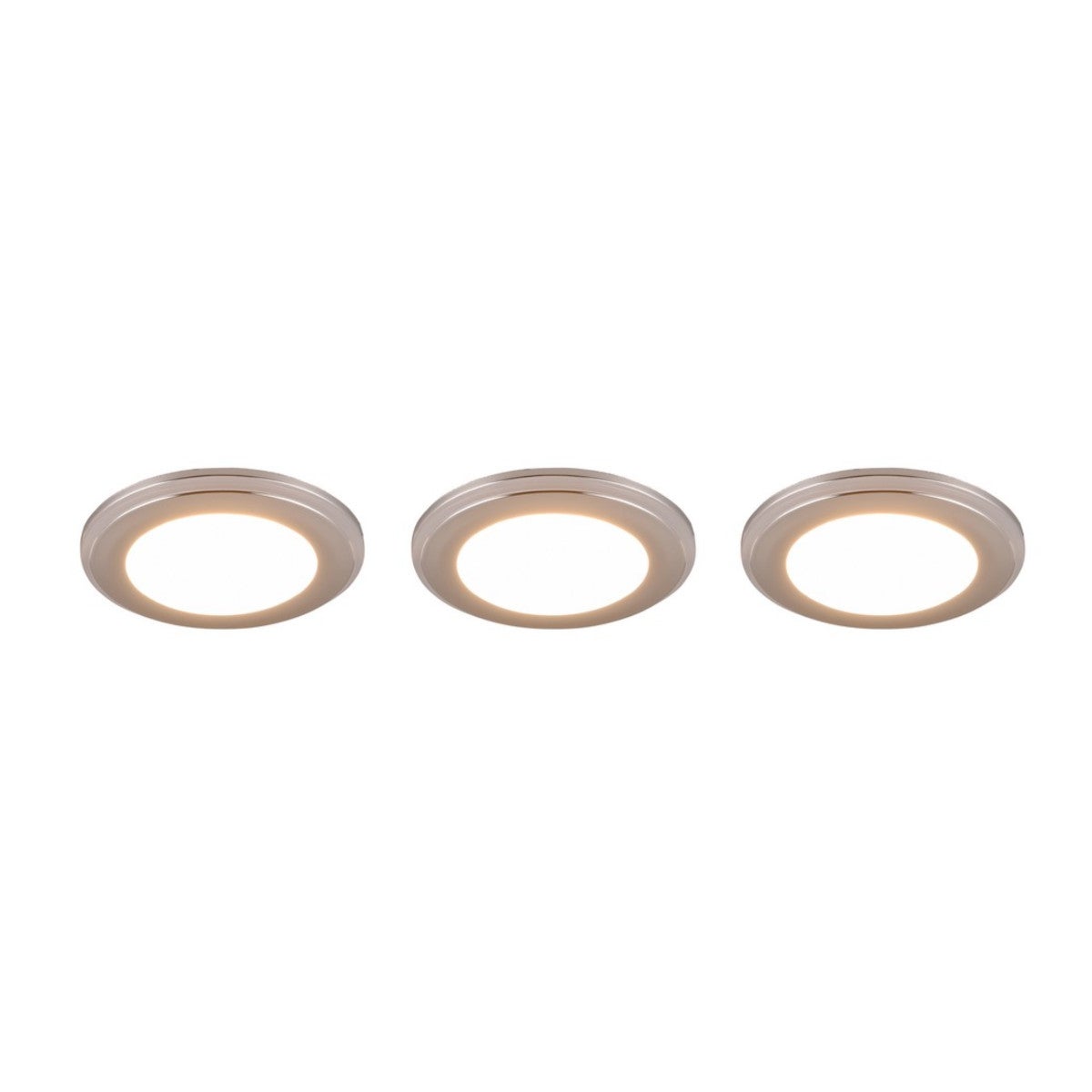 Oprawa wpuszczana LED ARGUS 5W 3000K 1050lm tworzywo sztuczne odcienie srebra wym:4x8x8cm IP20 Trio