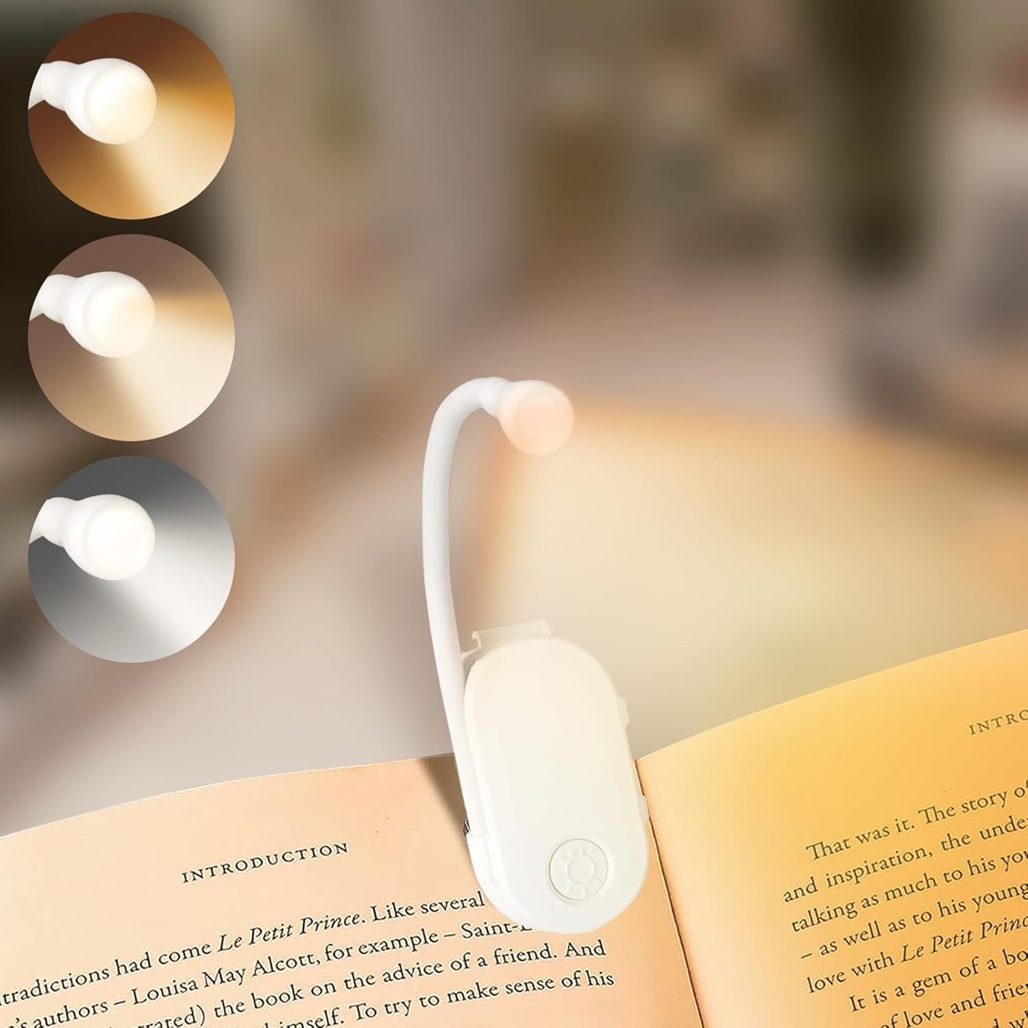 Lampada da Lettura a Pinza, Lampada da Lettura LED, 360 Lampada da Lettura a Pinza, Lampada da Lettura LED, 360