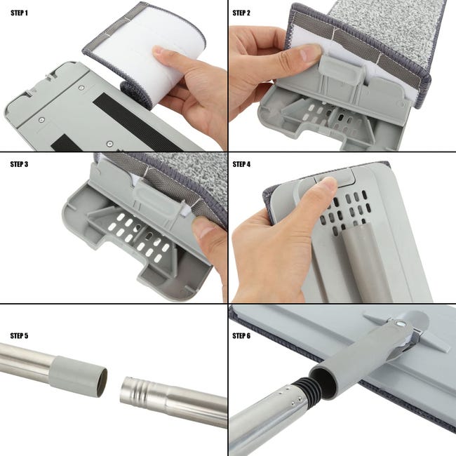 kangten Set di mocio e secchio per tacchino, 2 in 1, con manico rotante a 360°, in acciaio inox con 10 cuscinetti in microfibra, adatto per la maggior parte dei pavimenti come legno duro kangten Set di mocio e secchio per tacchino, 2 in 1, con manico rotante a 360°, in acciaio inox con 10 cuscinetti in microfibra, adatto per la maggior parte dei pavimenti come legno duro