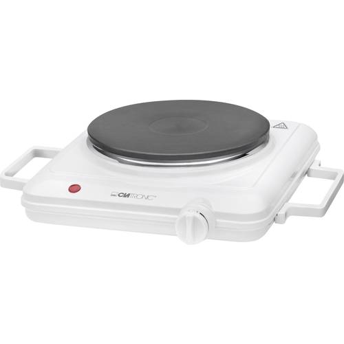 Clatronic Hornillo Eléctrico, Zona Cocinado 18 Cm Con Asas, Termostato Regulación Continua, Ideal Camping, Ekp 3582 1500 Blanco , Leroy Merlin
