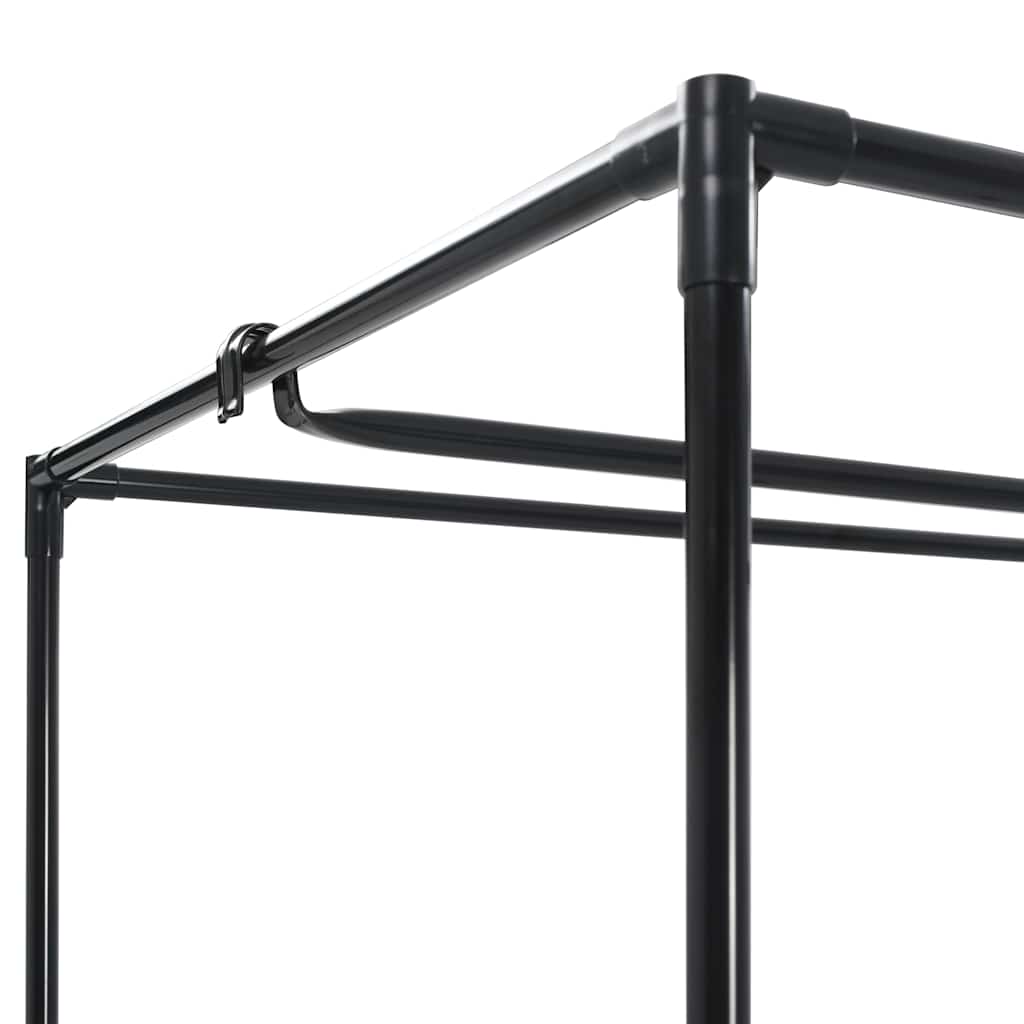 Garde robe Gris 75x50x160 cm - 6