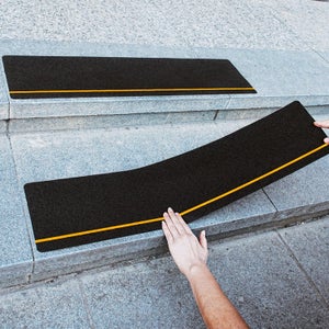 3 Rouleaux Bande Antidérapante Bofanze - 5cm X 5m - Transparente - Pour Escaliers Intérieur/Extérieur
