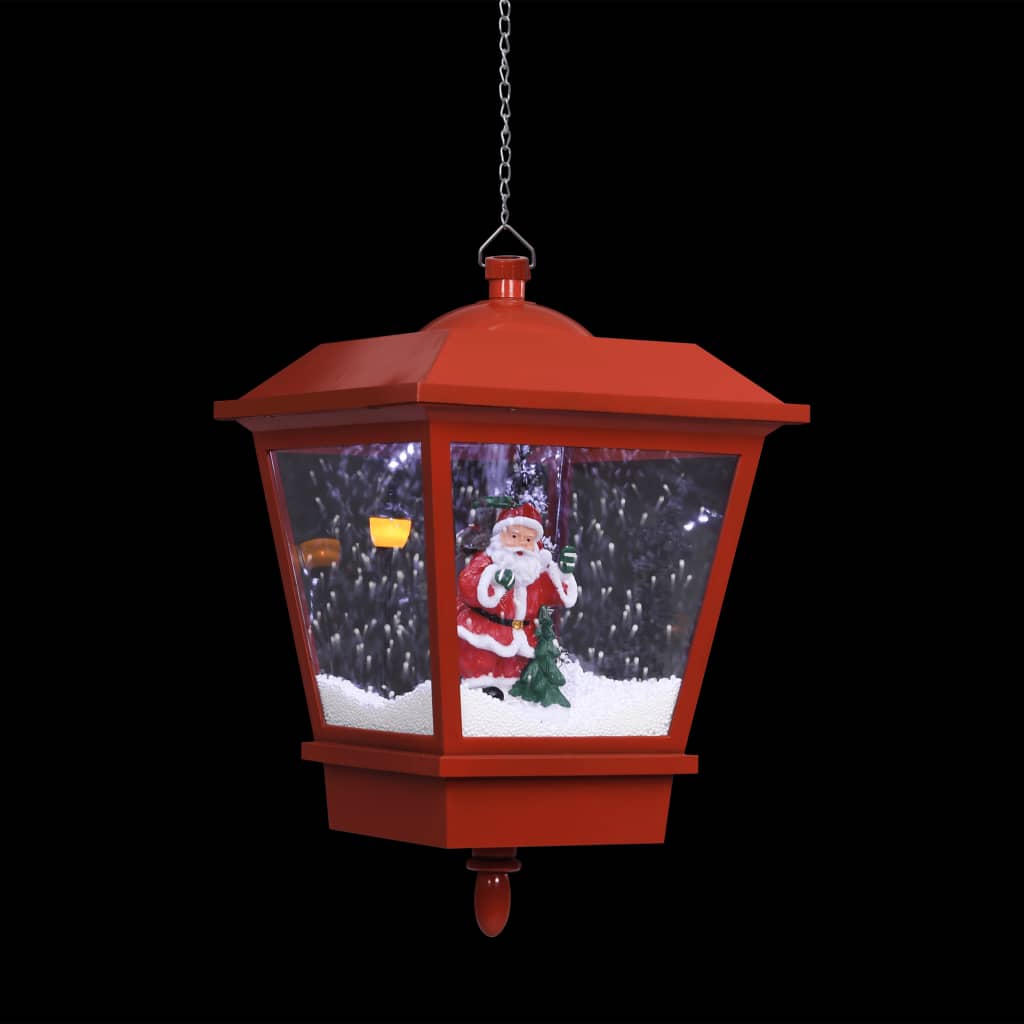 Maison Exclusive - Lampada Natalizia Sospesa LED e Babbo Natale Rossa 27x27x45 cm - 6