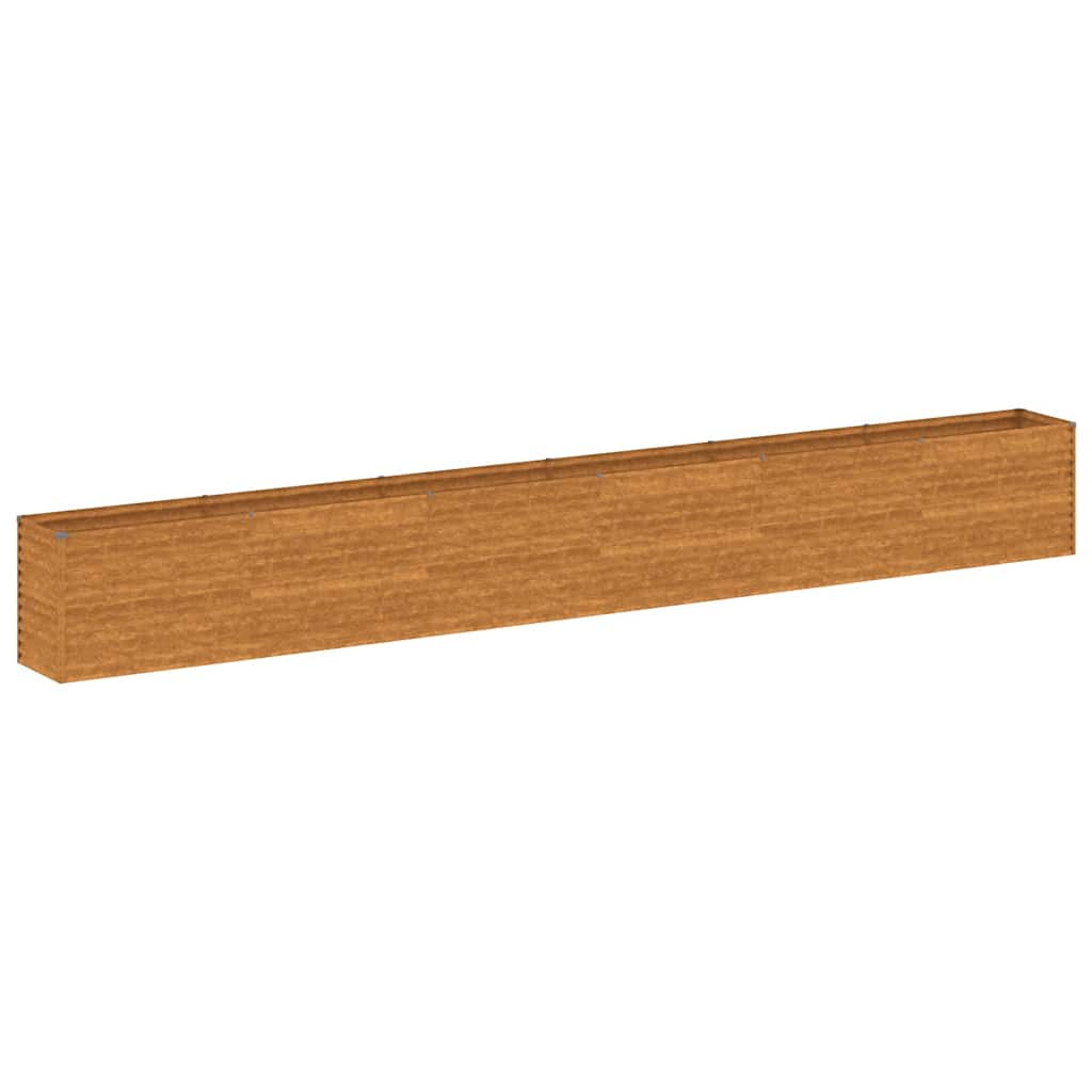 Letto Rialzato da Giardino 578x50x69 cm Acciaio Corten vidaXL - 2
