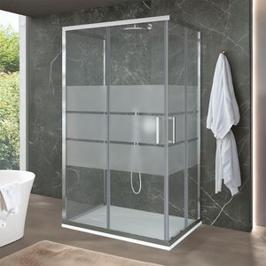 The Living Store Porte coulissante doré 102,5x205 cm verre ESG dépoli