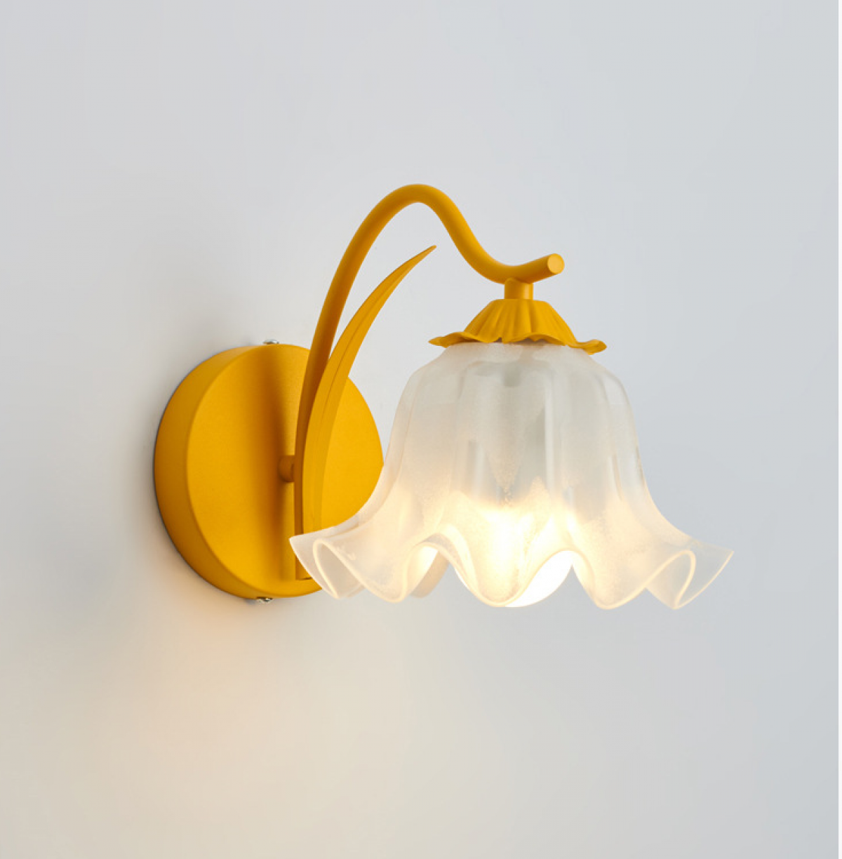 Aplique de pared dormitorio LED, lámpara vintage francesa, cristal, 220V, CRI≥95, 3 colores, 35x18cm, luz regulable antideslumbrante - 4