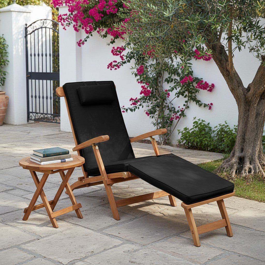 Chaise Longue en teck massif Bahia - 7