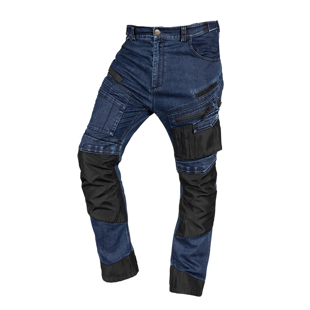 Spodnie robocze DENIM, wzmocnienia Oxford, granatowe, r. S NEO TOOLS