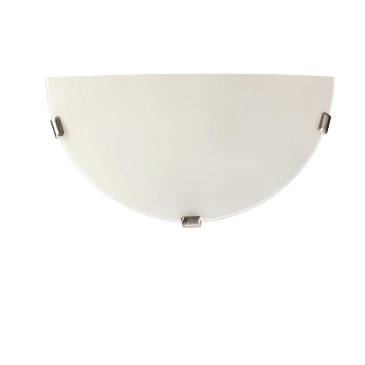 Kinkiet półplafon Sara chromowany biały 1xE27x20W wym: 15 x 30 x 9 cm szkło IP20 Candellux