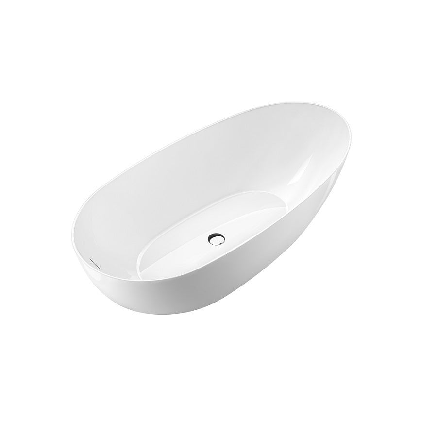 Baignoire îlot design ovale FLORIDA blanche 180 cm Brillant - 6