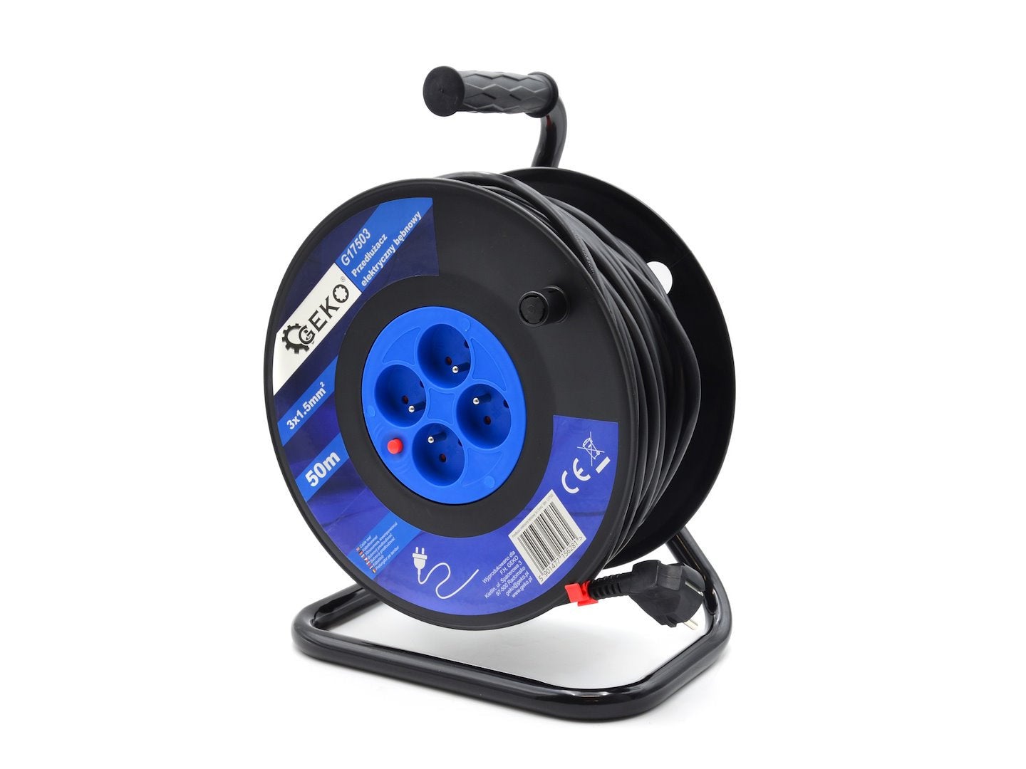 Enrouleur Câble Alyco 199410 - 10m H05VV-F 3G 1.5mm² IP20