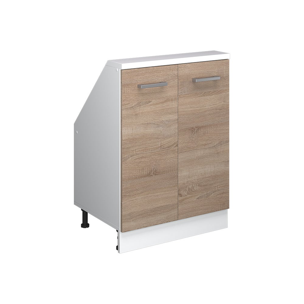 Vicco Szafka kuchenna na dach skośny R-Line, Sonoma, 60 cm z 2 drzwiami